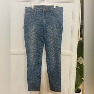Michael Kors Paisley Print‎ Skinny Jeans Size 6